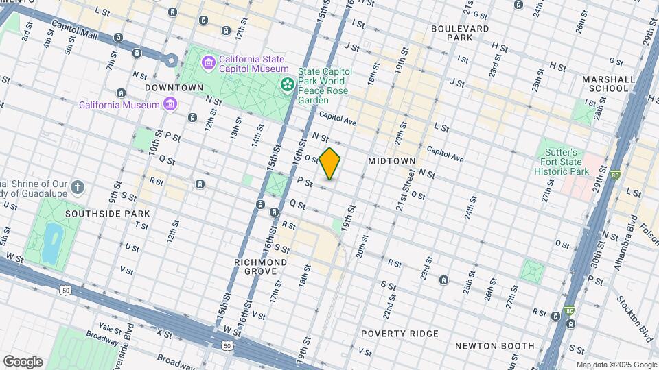 1725 P St Map and Location Details