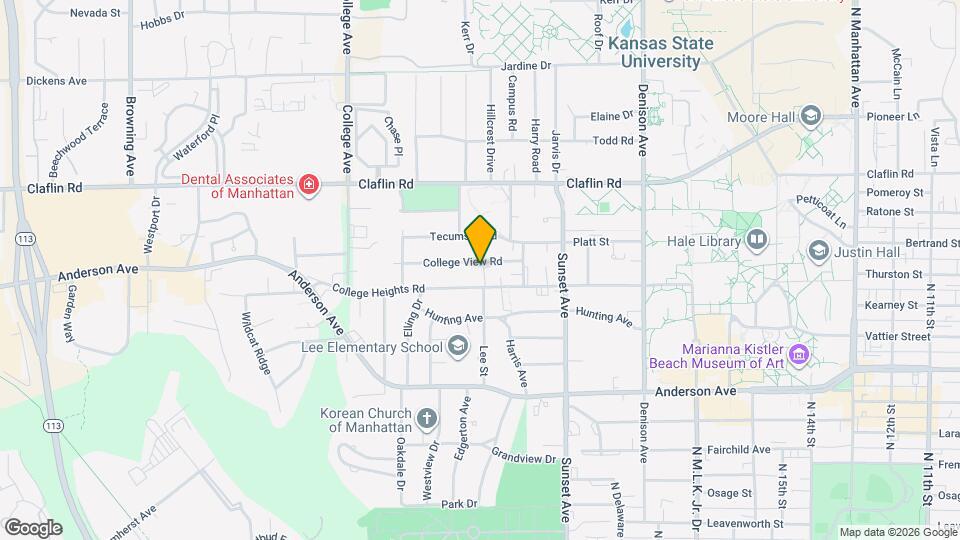 2031 College View Rd Map and Location Details