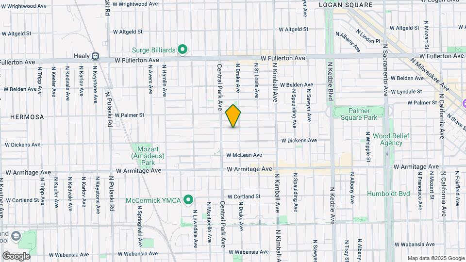 3555 W Shakespeare Ave Map and Location Details