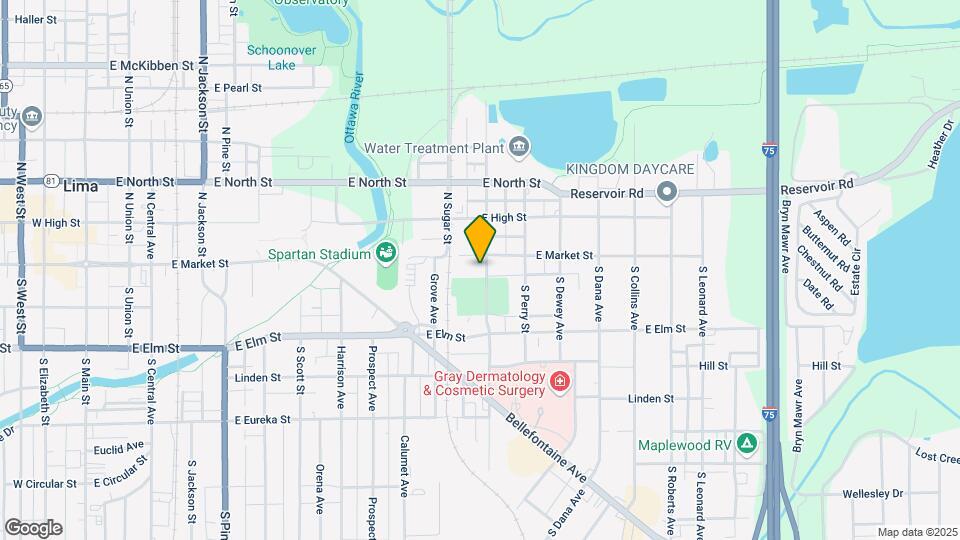 116 S Shawnee St Map and Location Details