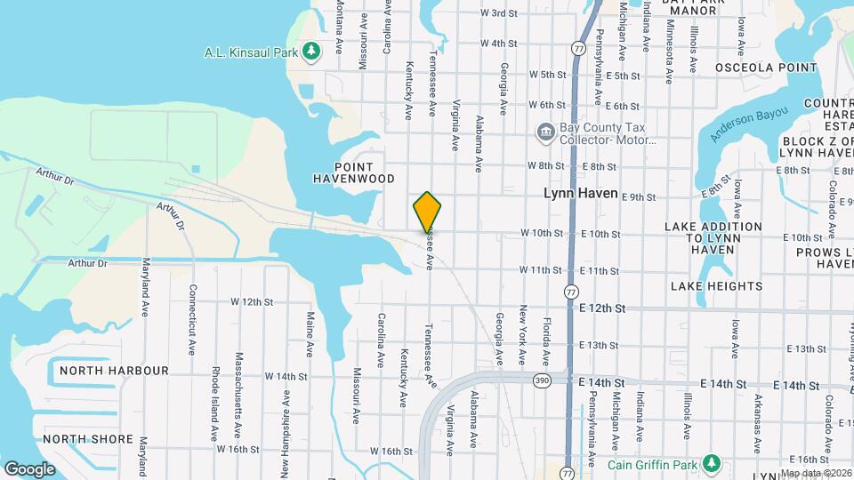 1006 Tennessee Ave Map and Location Details