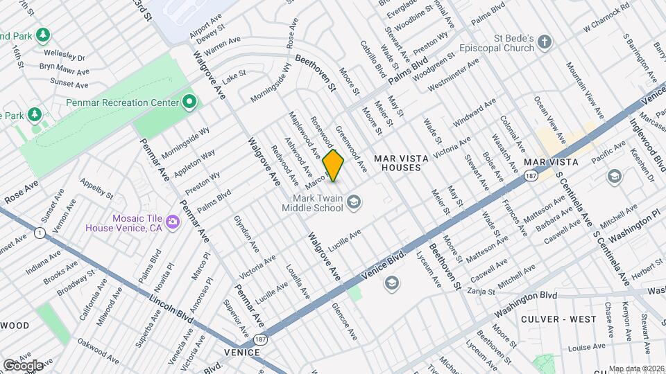 3625 Maplewood Ave Map and Location Details