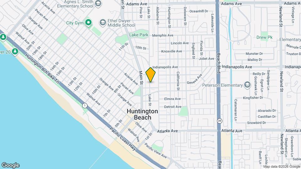 626 Lake St Map and Location Details