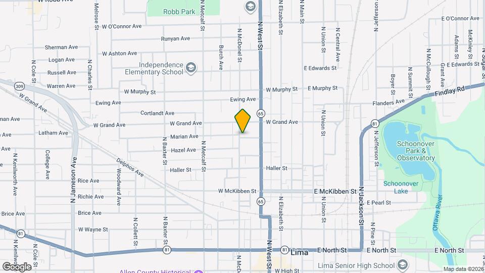 680 N McDonel St Map and Location Details