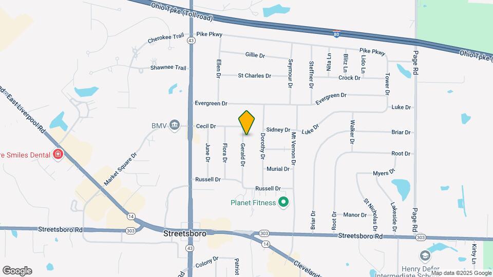9342 Gerald Dr Map and Location Details