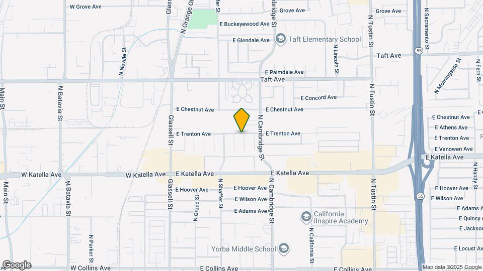 1486 N Harwood St Map and Location Details
