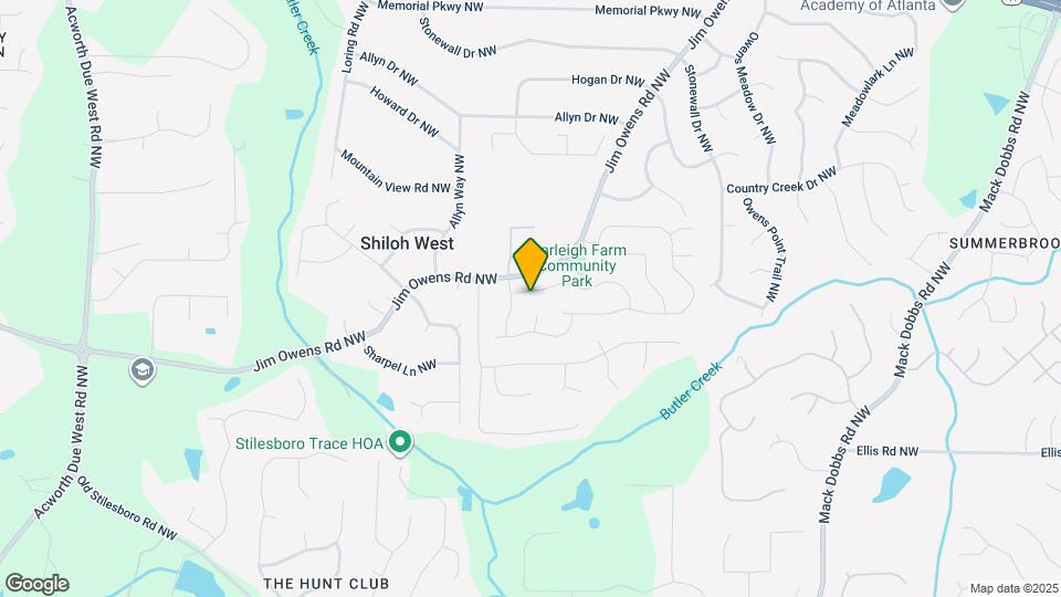 3587 Plum Creek Trail NW Map and Location Details