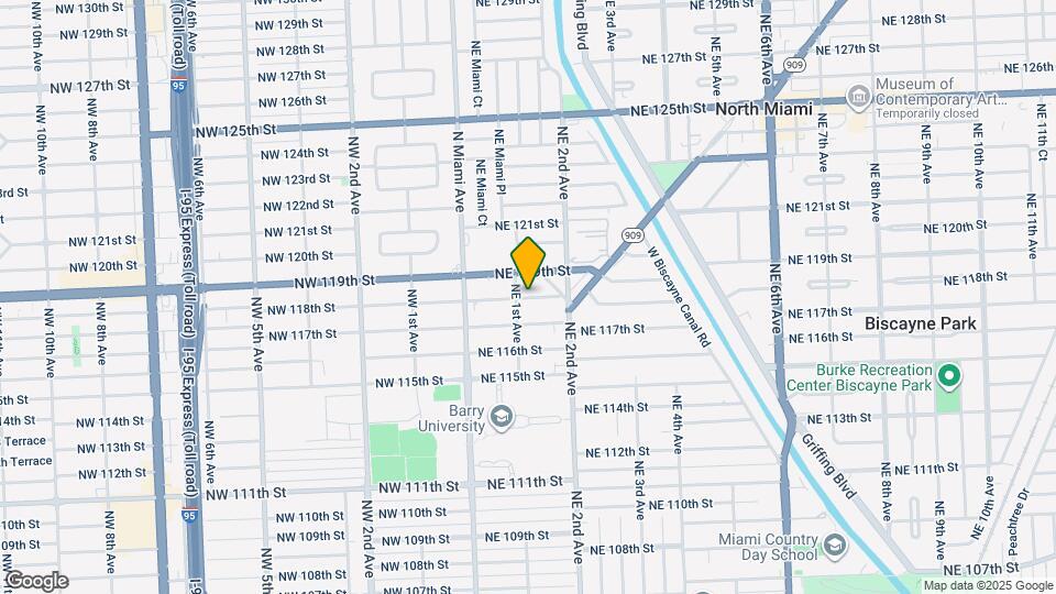 121 NE 118th St Map and Location Details