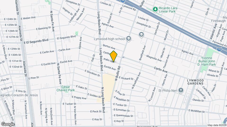 3568 Palm Ave Map and Location Details