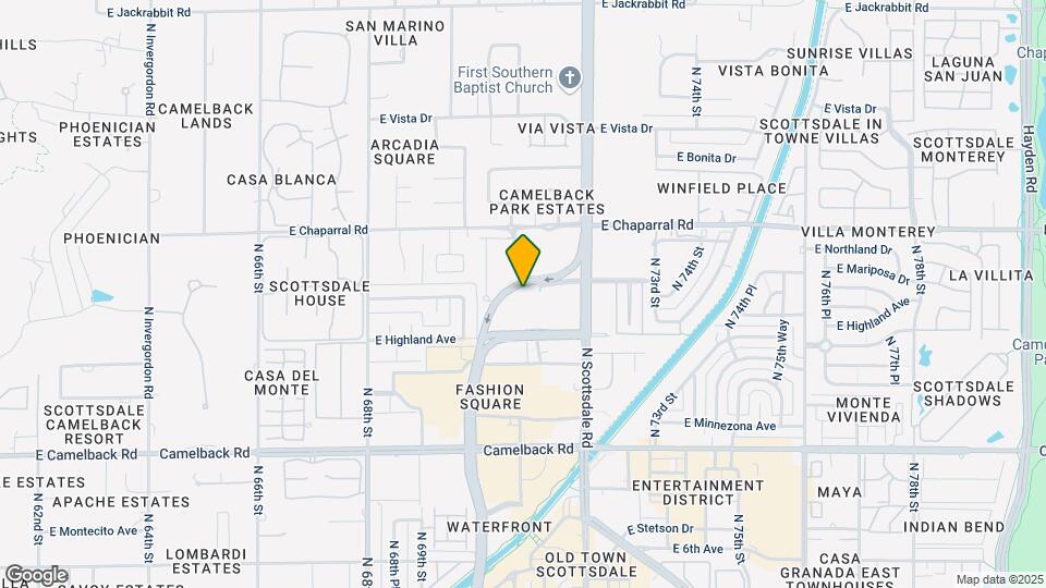7131 E Rancho Vista Dr Map and Location Details