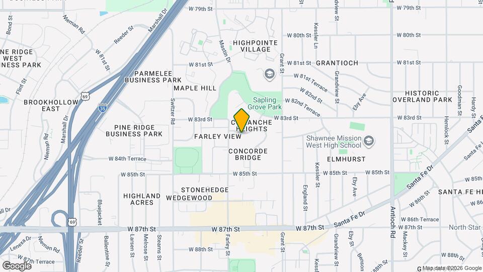 9721 W 83rd Ter, Unit 9721W.83rd Map and Location Details