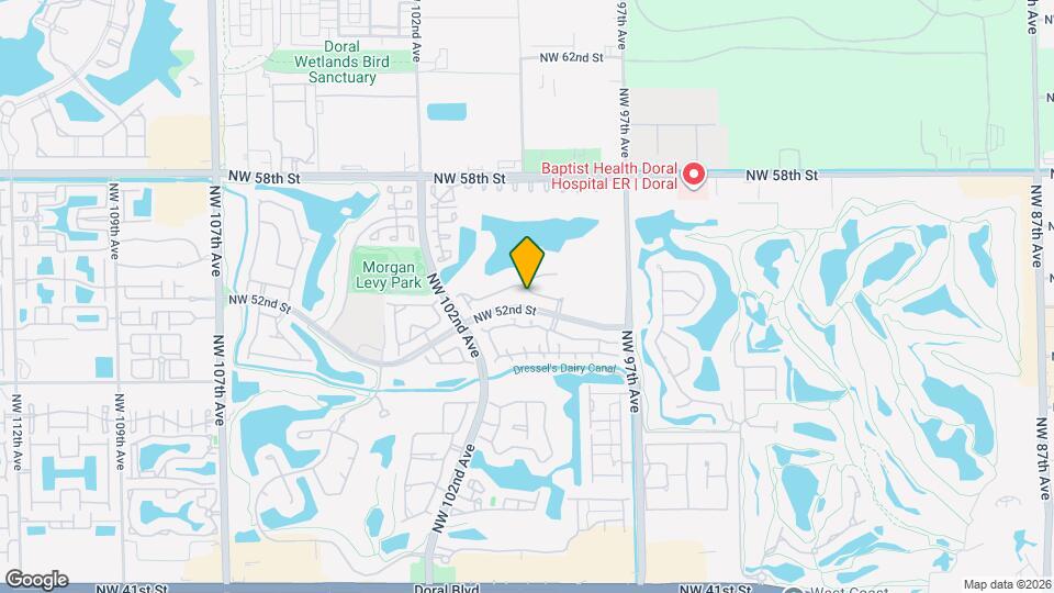 9900 NW 52nd Terrace Map and Location Details