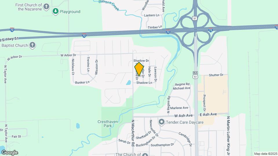 4444 N Adams Dr Map and Location Details