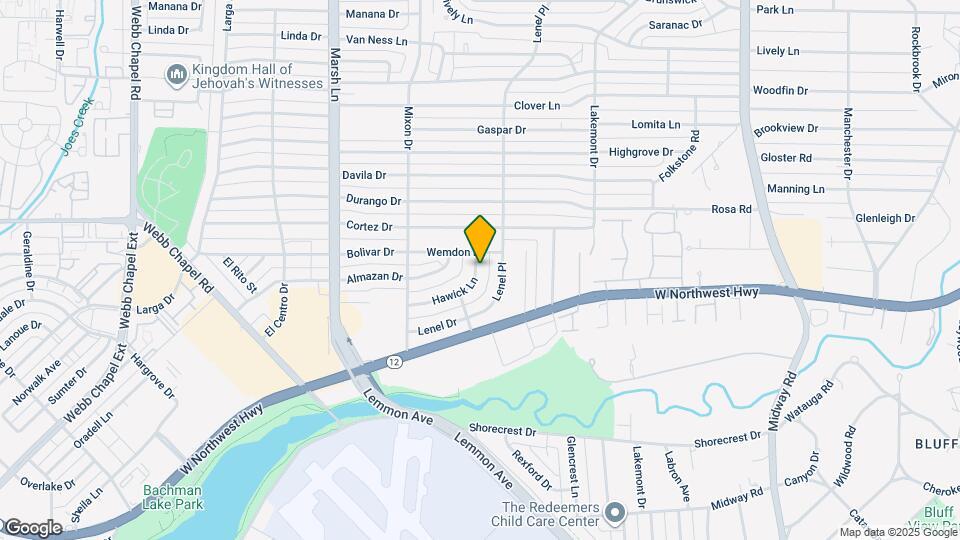 3934 Hawick Ln Map and Location Details