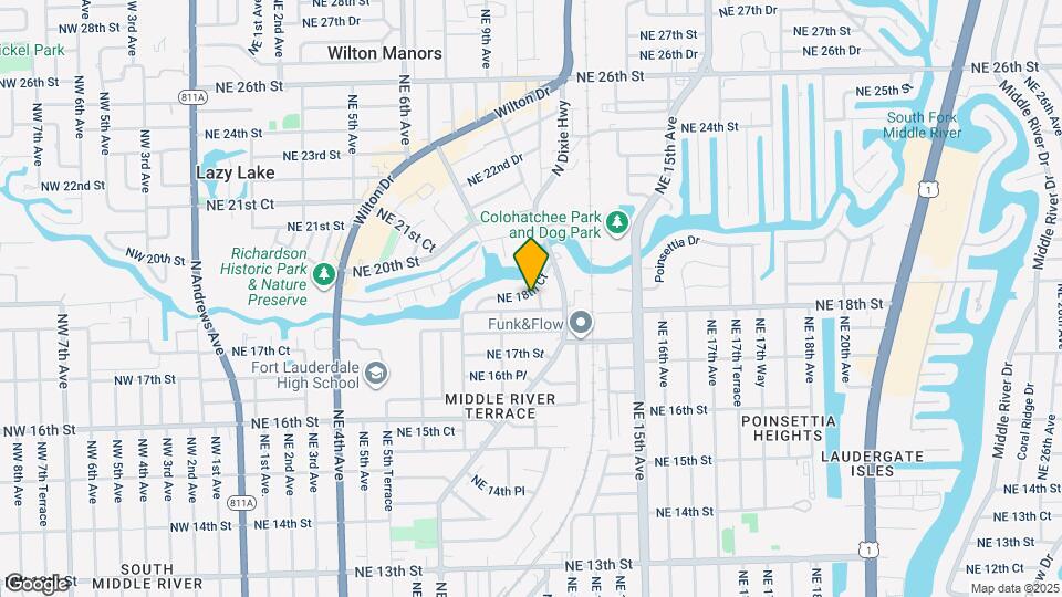 928 NE 18th Ct Map and Location Details