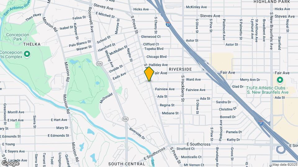 4109 S Presa St Map and Location Details