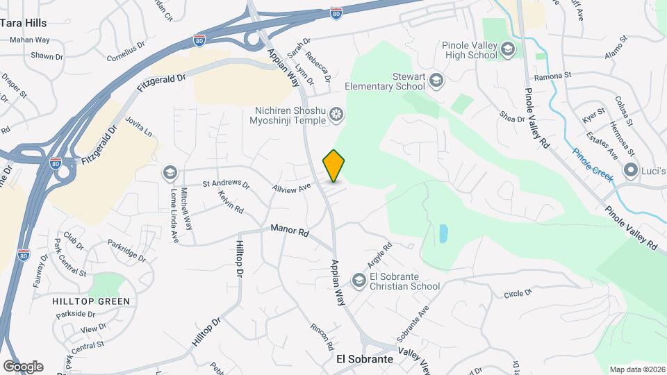 934 Appian Way Map and Location Details