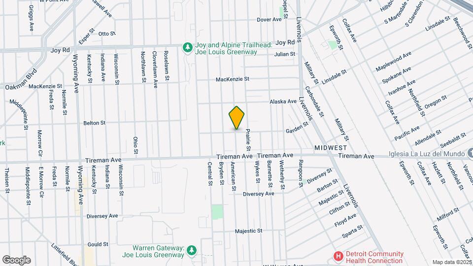 7405 Garden St Map and Location Details