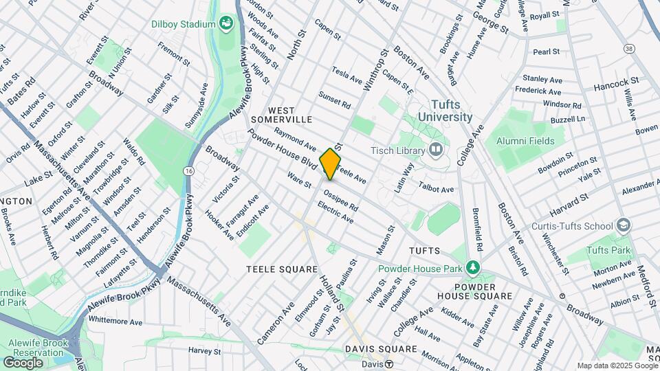 156 Powder House Blvd, Unit 1 Mapa y Detalles de la Ubicación