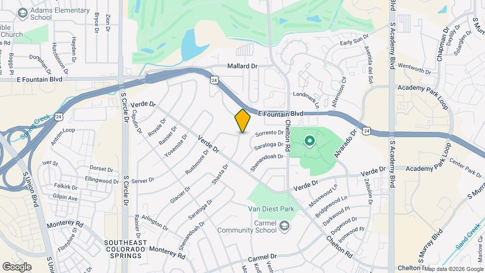 1235 Shasta Dr Map and Location Details