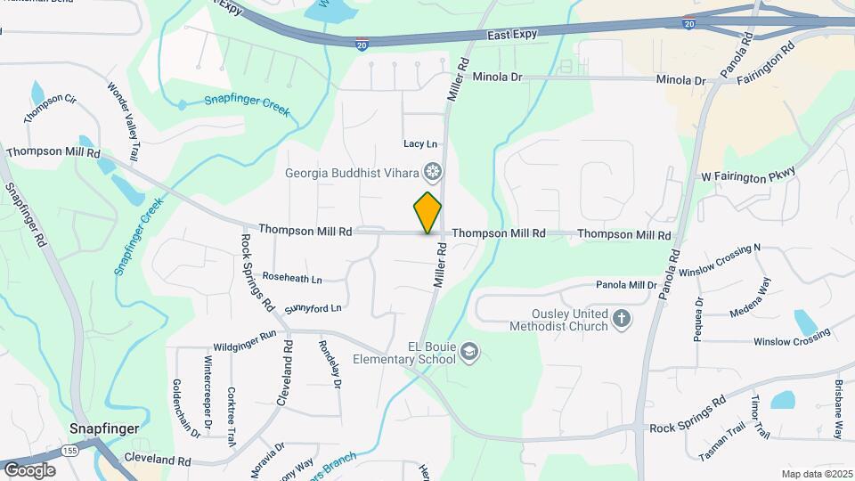 4989 Thompson Mill Rd, Unit Studio Suite Map and Location Details