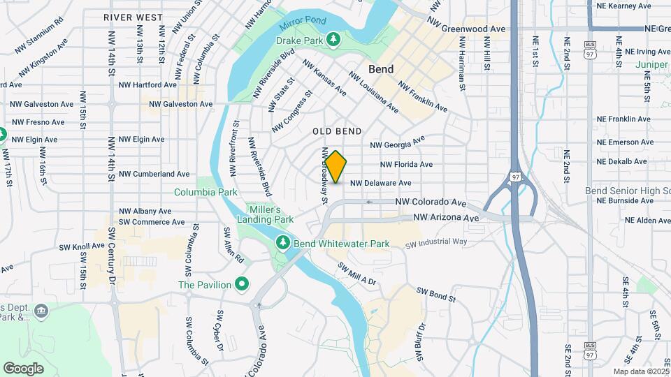825 NW Delaware Ave Map and Location Details
