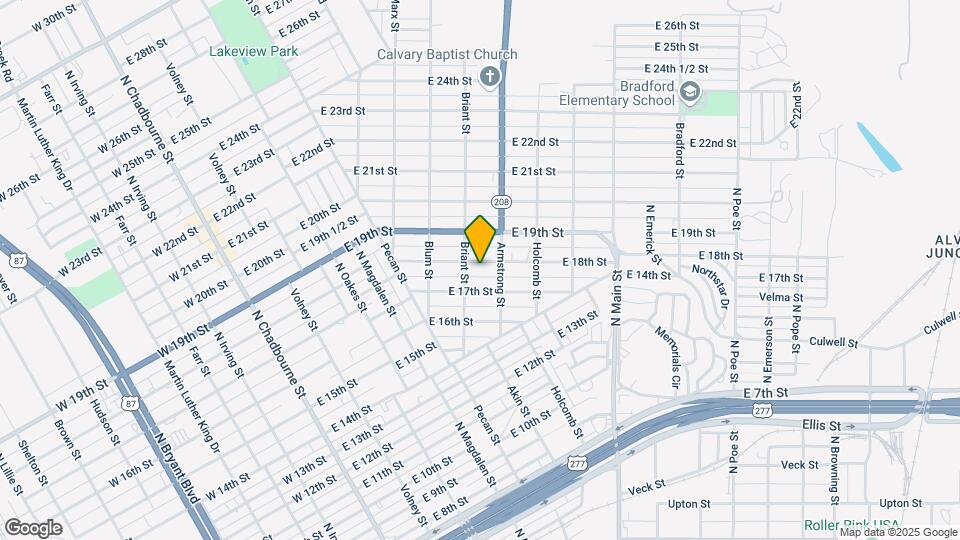 715 E 18th St Map and Location Details