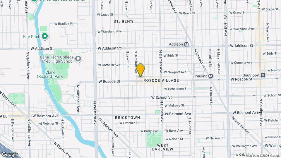 2112 W Roscoe St, Unit 2F Map and Location Details