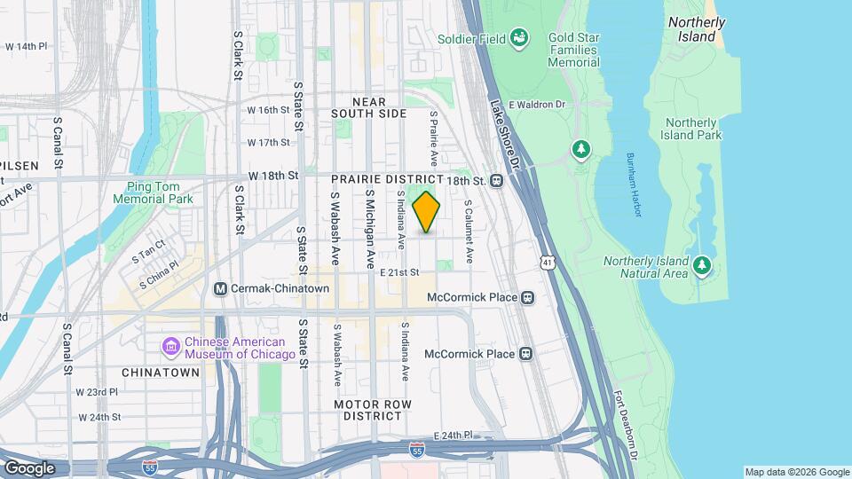209 E Cullerton St, Unit 206 Mapa y Detalles de la Ubicación
