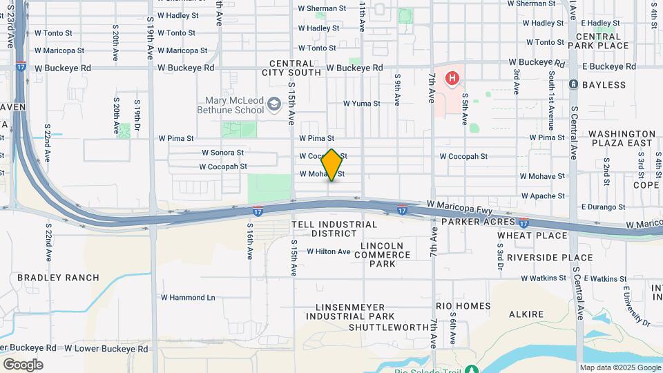 1146 W Apache St, Unit Apt 1 Mapa y Detalles de la Ubicación