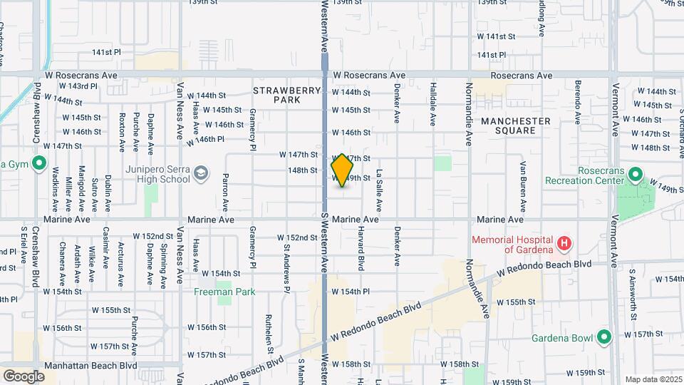 1733 W 150th St Map and Location Details
