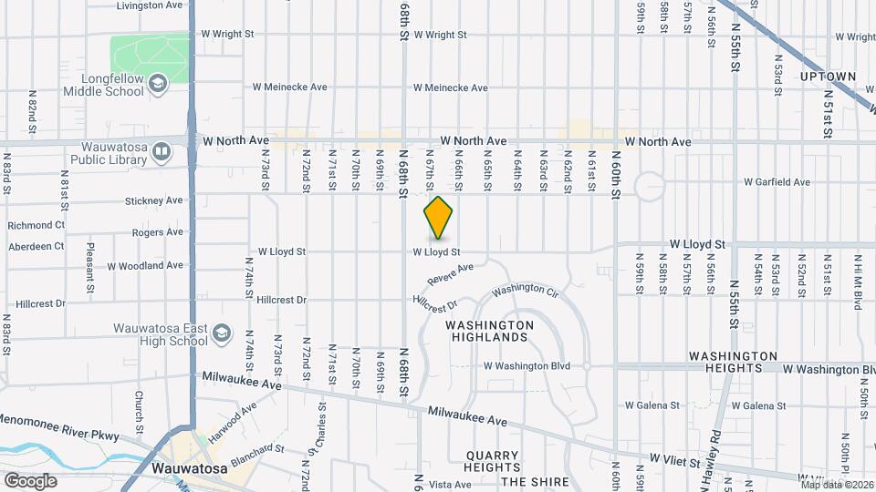 6628 W Lloyd St Map and Location Details
