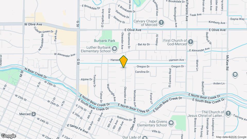 2935 Oleander Ave Map and Location Details