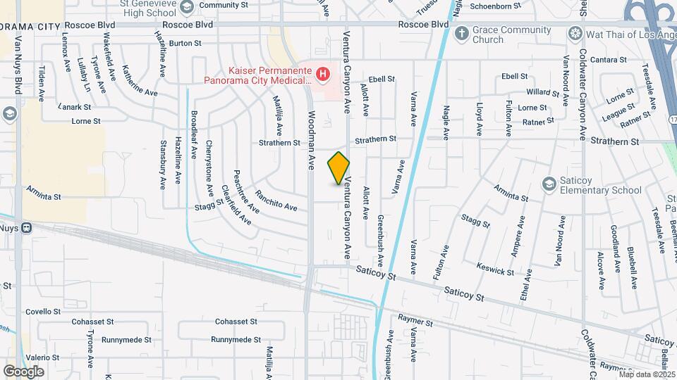 7851 Ventura Canyon Ave Map and Location Details