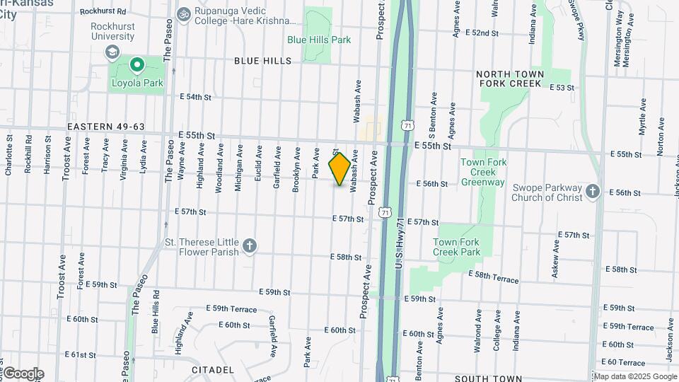 5611 Olive St Map and Location Details