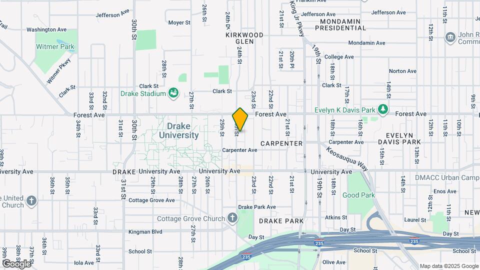 1325 24th St Mapa y Detalles de la Ubicación