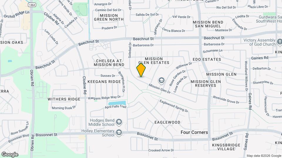 16214 Mission Glen Dr Map and Location Details