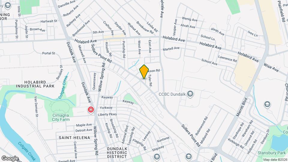 7036 Sollers Point Road Mapa y Detalles de la Ubicación