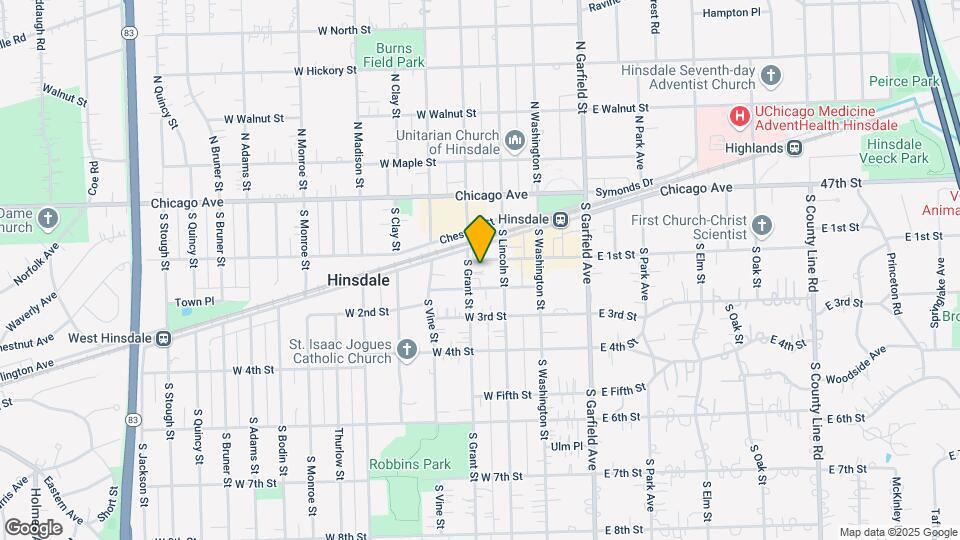 107 S Grant St Map and Location Details
