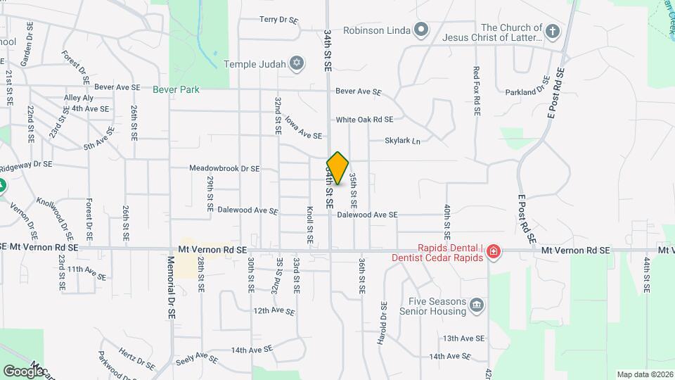 632 34th St SE Map and Location Details