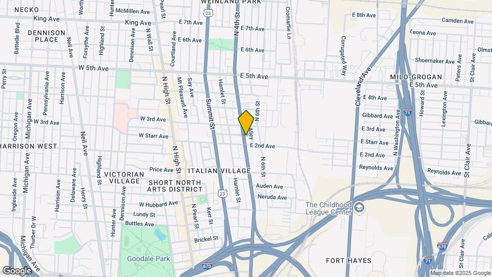 964 N 4th St Map and Location Details