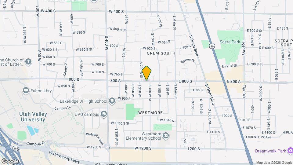179 S 800 W St Map and Location Details