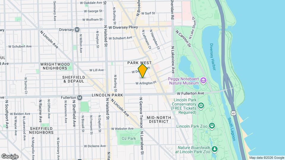 562 W Arlington Pl Mapa y Detalles de la Ubicación