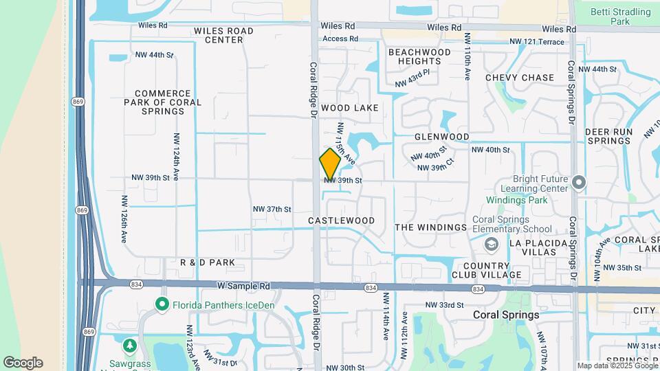 11640 NW 39th St Map and Location Details