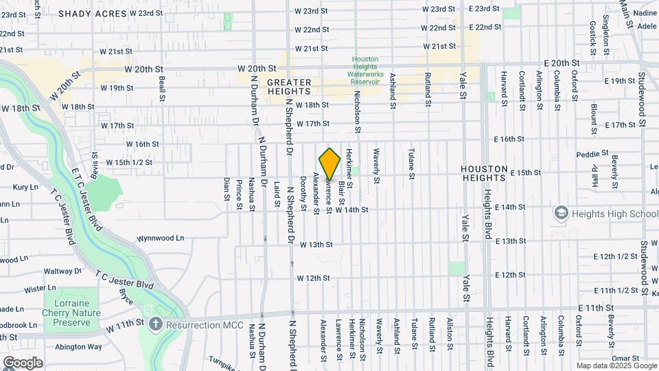 1428 Lawrence St Map and Location Details