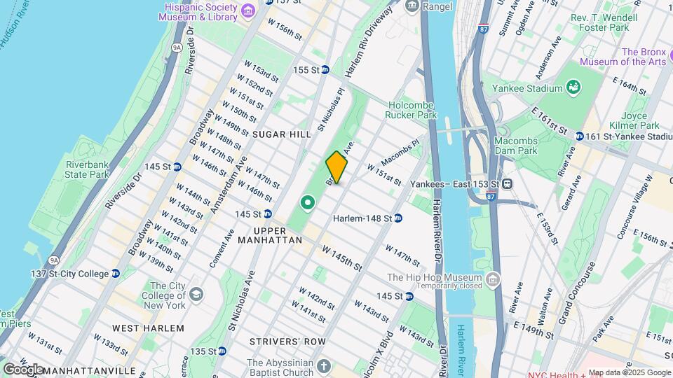 302 W 149th St Mapa y Detalles de la Ubicación