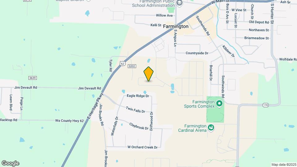 416 S Emerald Woods Run Map and Location Details