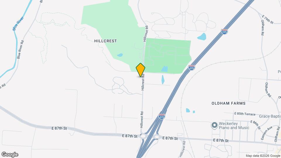 8320 Hillcrest Rd Map and Location Details