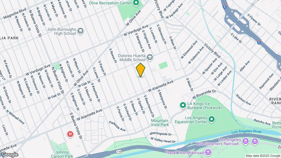 404 S Beachwood Dr Map and Location Details