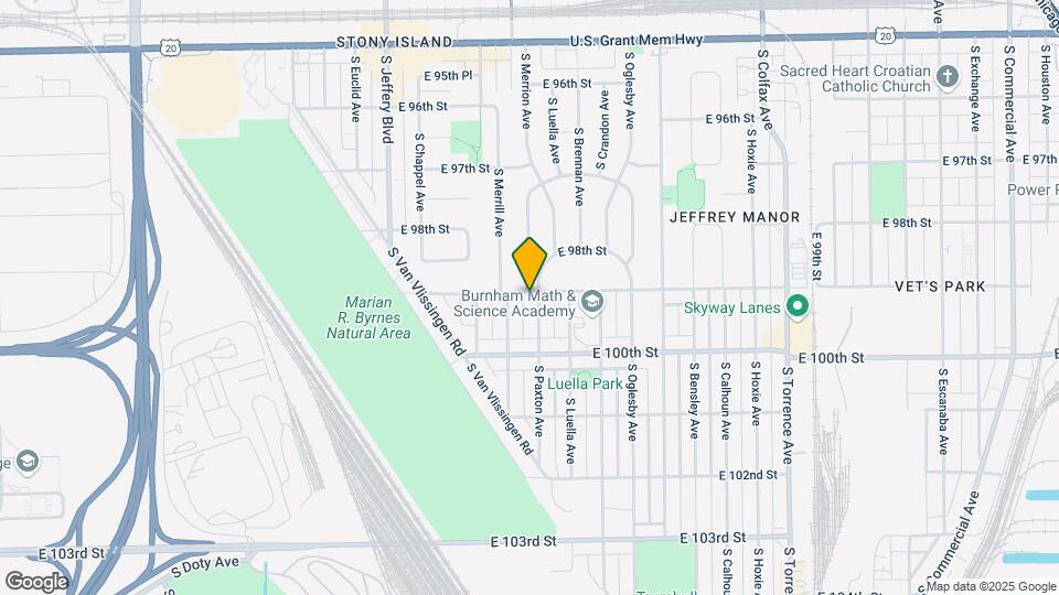 9900 S Paxton Ave Map and Location Details